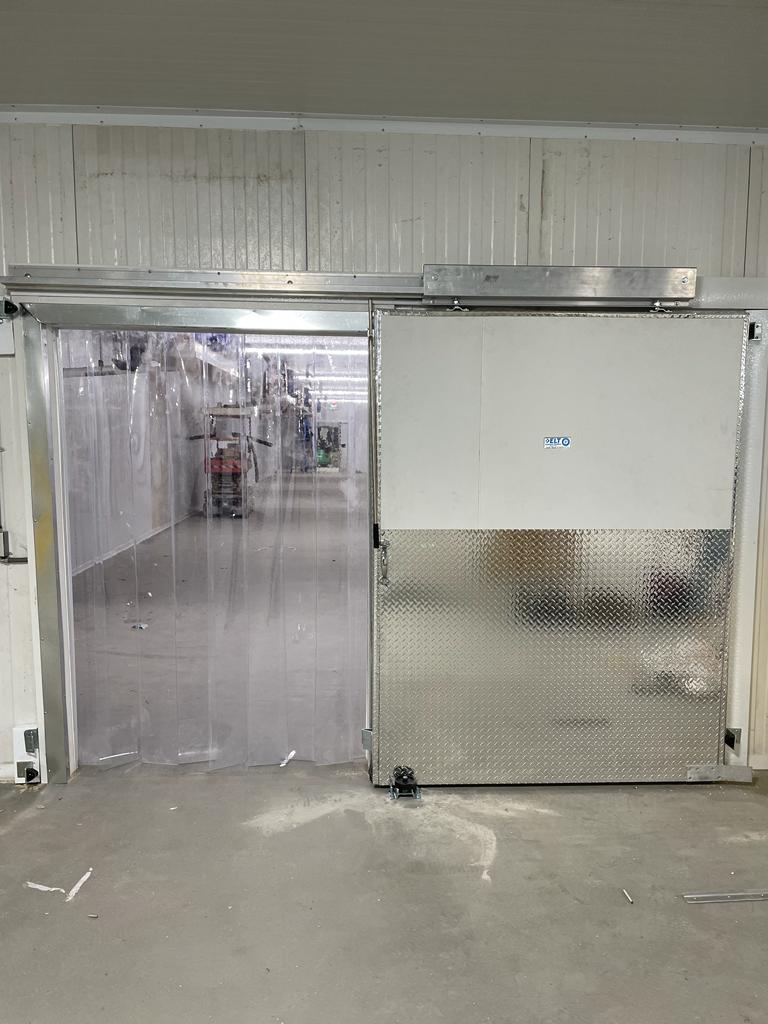 Walk in Cooler Sliding Door 60”x 84 “ Prehung with Jamb Sandwich frame and Header ELT cooler doors