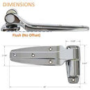 Kason 1245 Cam-Rise Walk-In Hinge