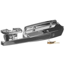 Keil CHG W38-1000-C polished chrome walk-in door safety latch with strike, cylinder lock, and two keys