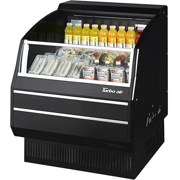 Turbo Air TOM-30SW-N 28" White Slim Line Horizontal Air Curtain Display Case