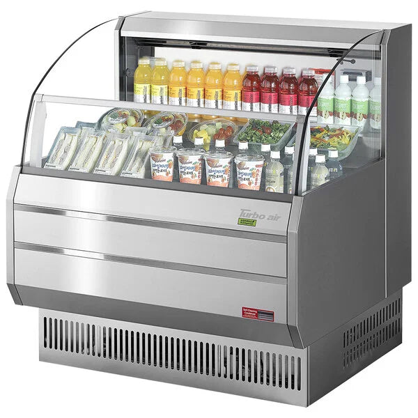 Turbo Air TOM-40SW-N Slim Line 39" White Horizontal Air Curtain Display Case