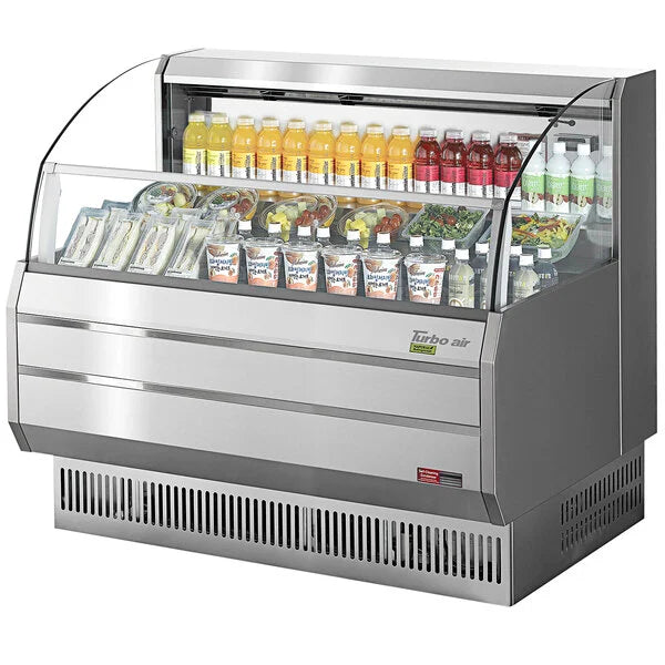 Turbo Air TOM-50SW-N Slim Line 50" White Horizontal Air Curtain Display Case
