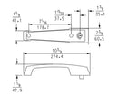 Kason 1229 Walk-In Handle