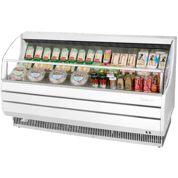 Turbo Air TOM-75SW-N Slim Line 75" White Horizontal Air Curtain Display Case