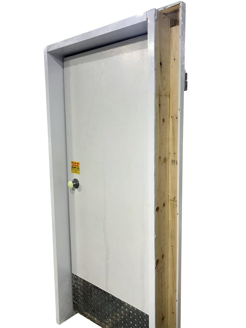 Walk in Freezer Replacement Door 36”x 76 “ Prehung with Heated  Frame