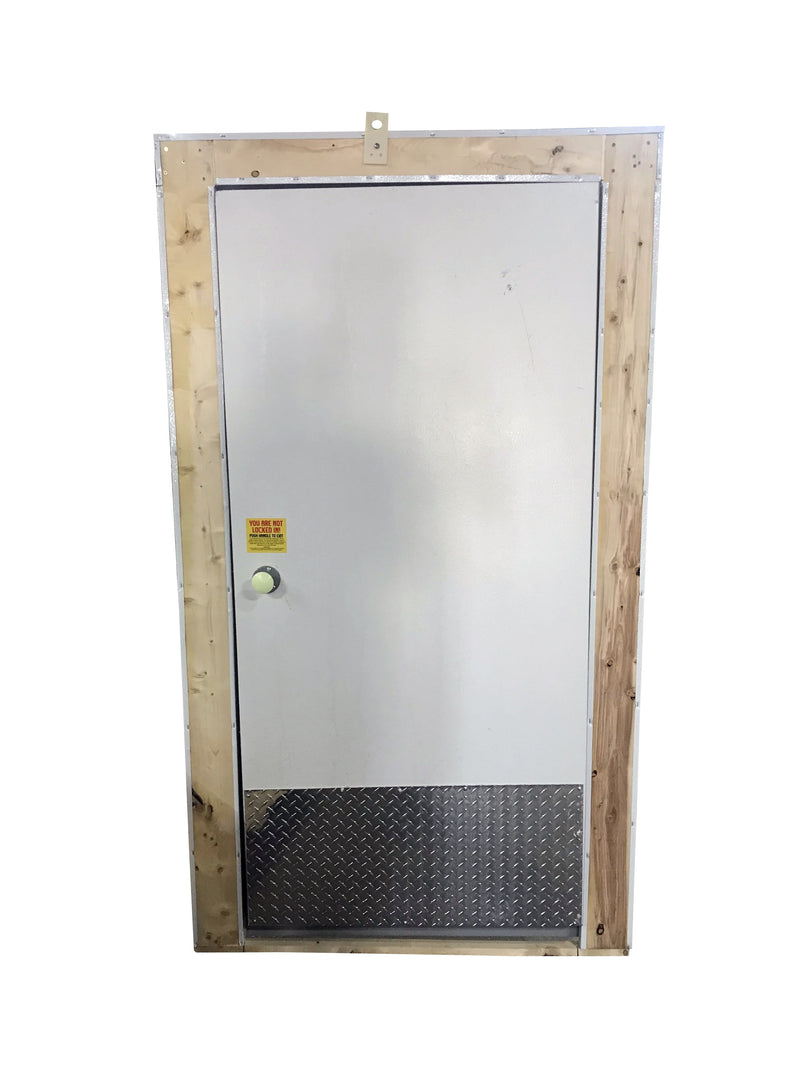 Walk in Freezer Replacement Door 36”x 76 “ Prehung with Heated  Frame