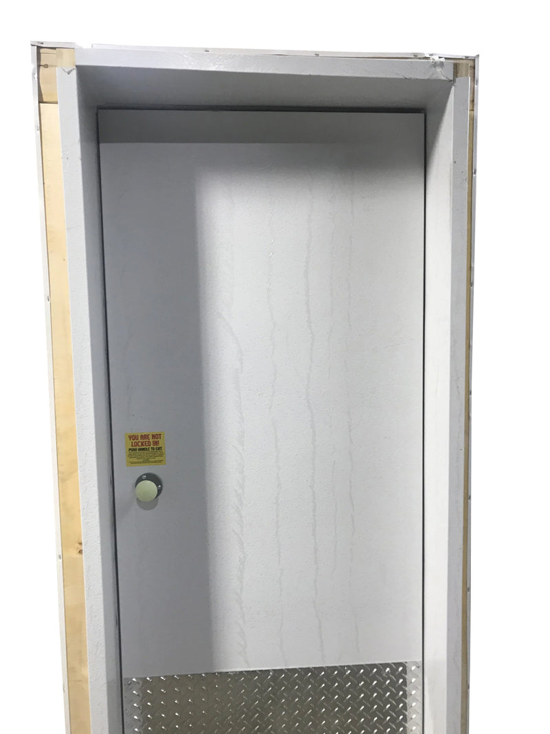 Walk in Freezer Replacement Door 36”x 76 “ Prehung with Heated  Frame