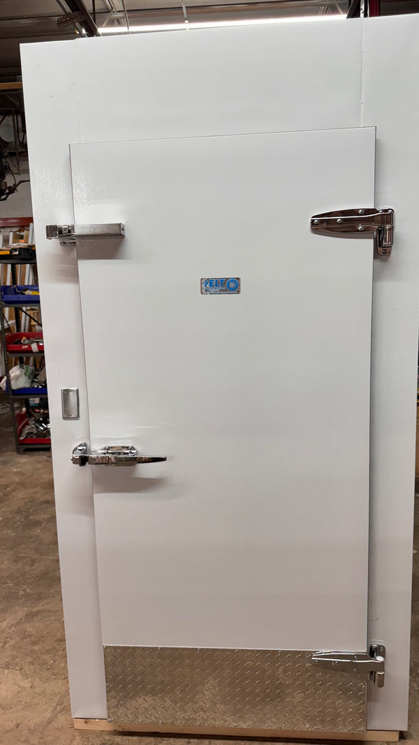 Walk in Cooler Replacement Door 36”x 78 “ Prehung with 4" thick panel frame