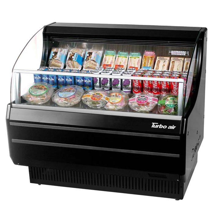 Turbo Air TOM-40SW-N Slim Line 39" White Horizontal Air Curtain Display Case