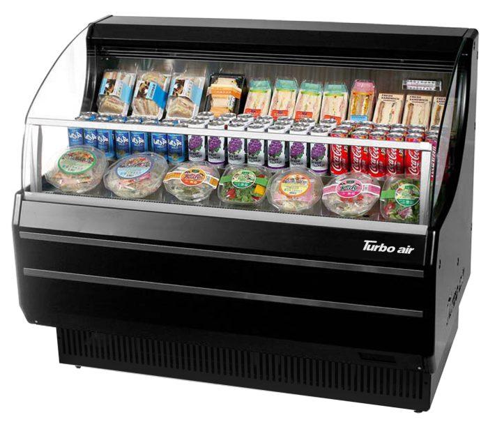 Turbo Air TOM-50SW-N Slim Line 50" White Horizontal Air Curtain Display Case