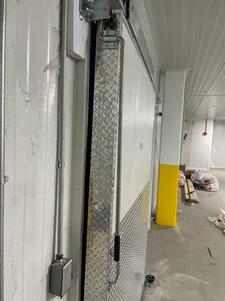 Walk in Cooler  Sliding  Door 8'x 12' Prehung with Jamb Sandwich frame and Header