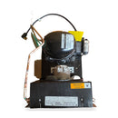 Copeland MUJP-0012-RAA-102 top view with unit nameplate and ASM09C1U compressor label