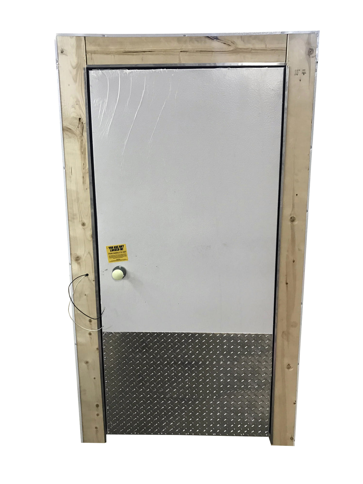 Walk in Freezer Replacement Door 40”x 78 “ Prehung with Plug Frame