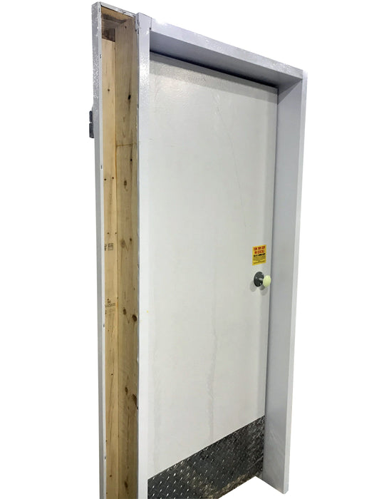 Walk in Freezer Replacement Door 36”x 84 “ Prehung with Heated  Frame