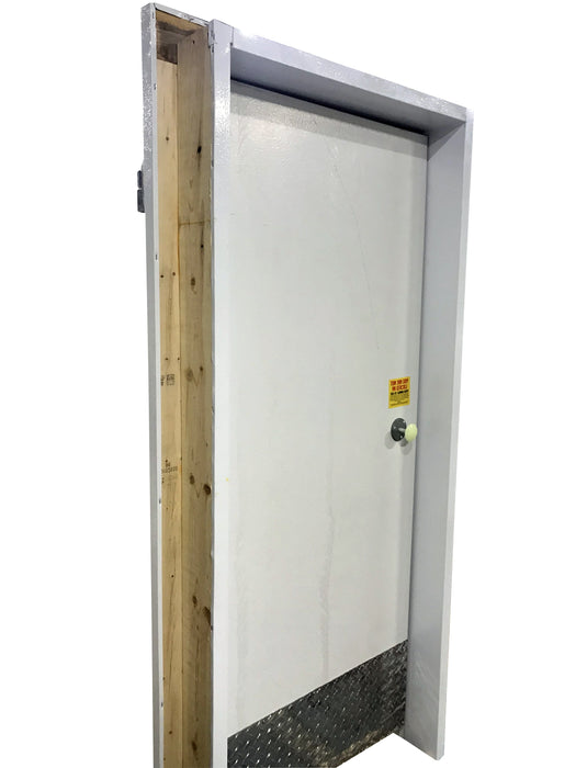 Walk in Cooler Replacement Door 38”x 84 “ Prehung with Plug Frame