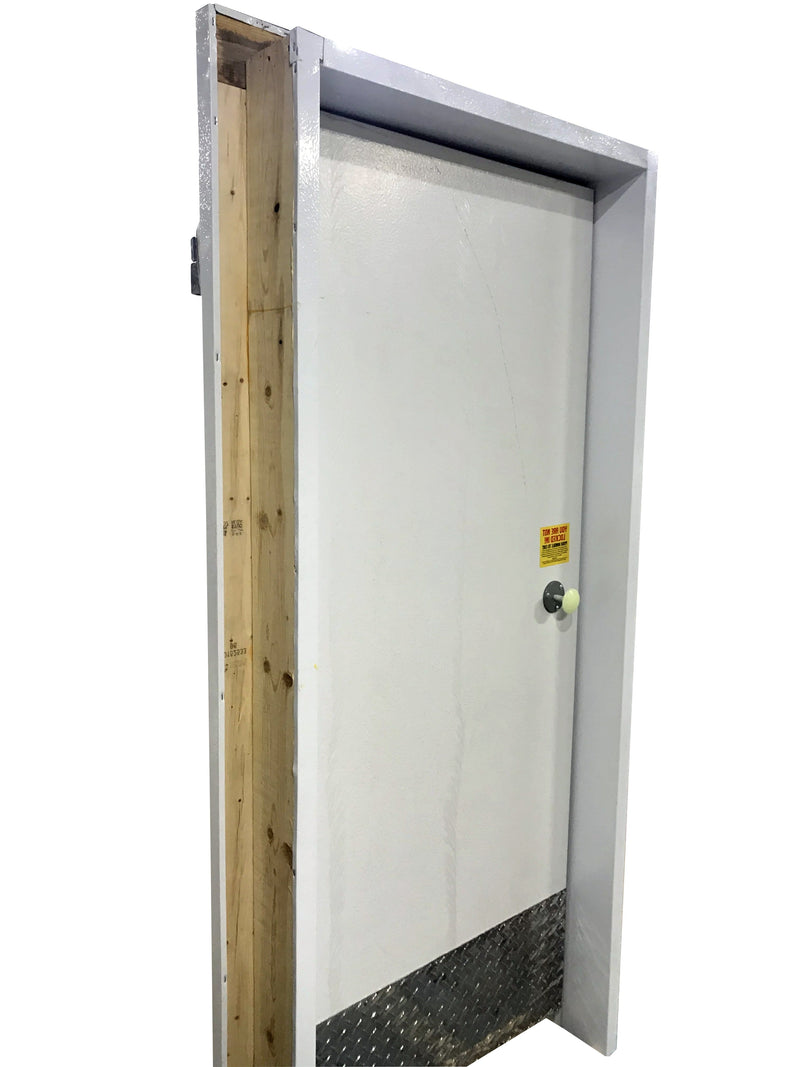 Walk in Freezer Replacement Door 34”x 74“ Prehung with Heated Plug Picture Frame