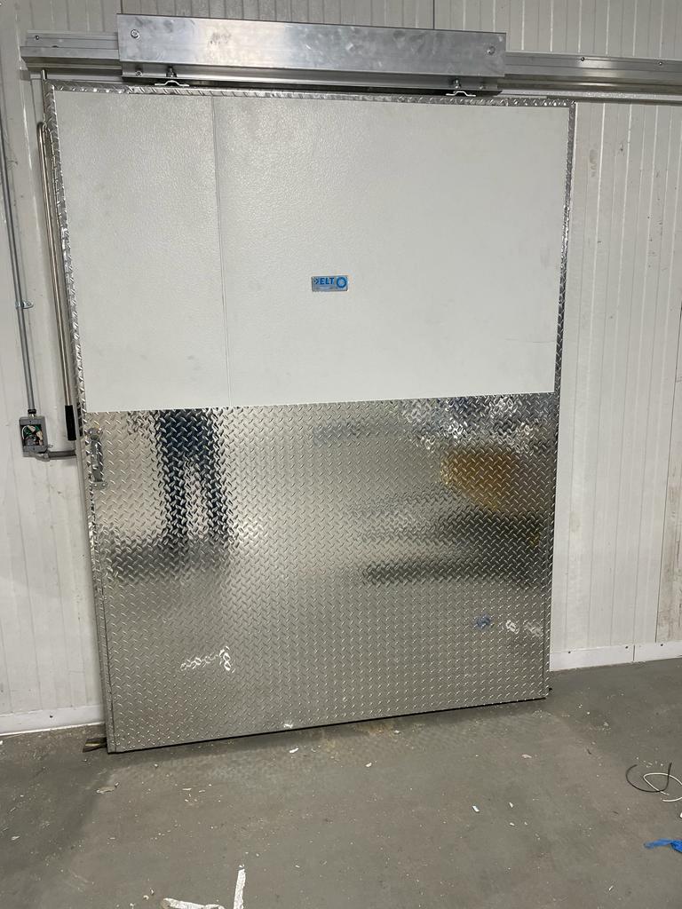 Walk in Cooler Sliding  Door 72”x 78 “ Prehung with Jamb Sandwich frame and Header