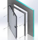 Walk in Freezer Replacement Door 72”x 90 “ Prehung with Plug Frame