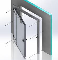 Walk in Freezer Replacement Door 72”x 90 “ Prehung with Plug Frame